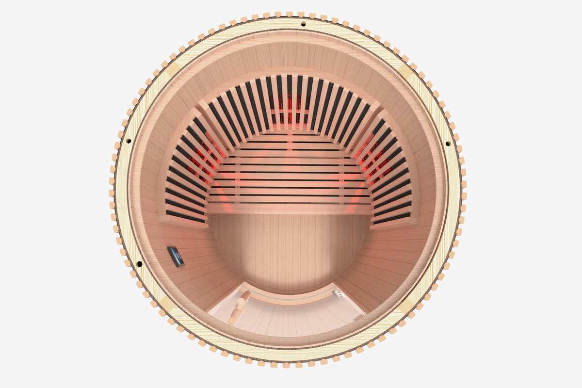 Moon 1 person Infrared sauna Wood