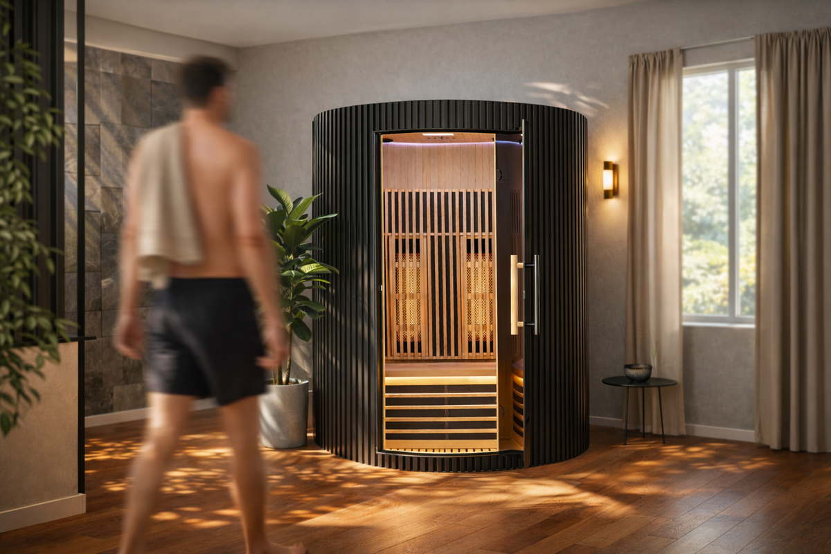Moon 2 person Infrared sauna Wood