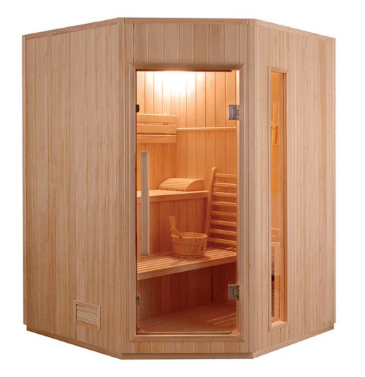 Zen 3/4 Person Corner Steam Sauna